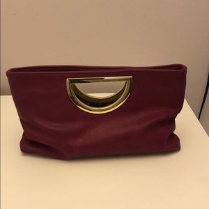 Berry colored clutch perfect for fall evenings
